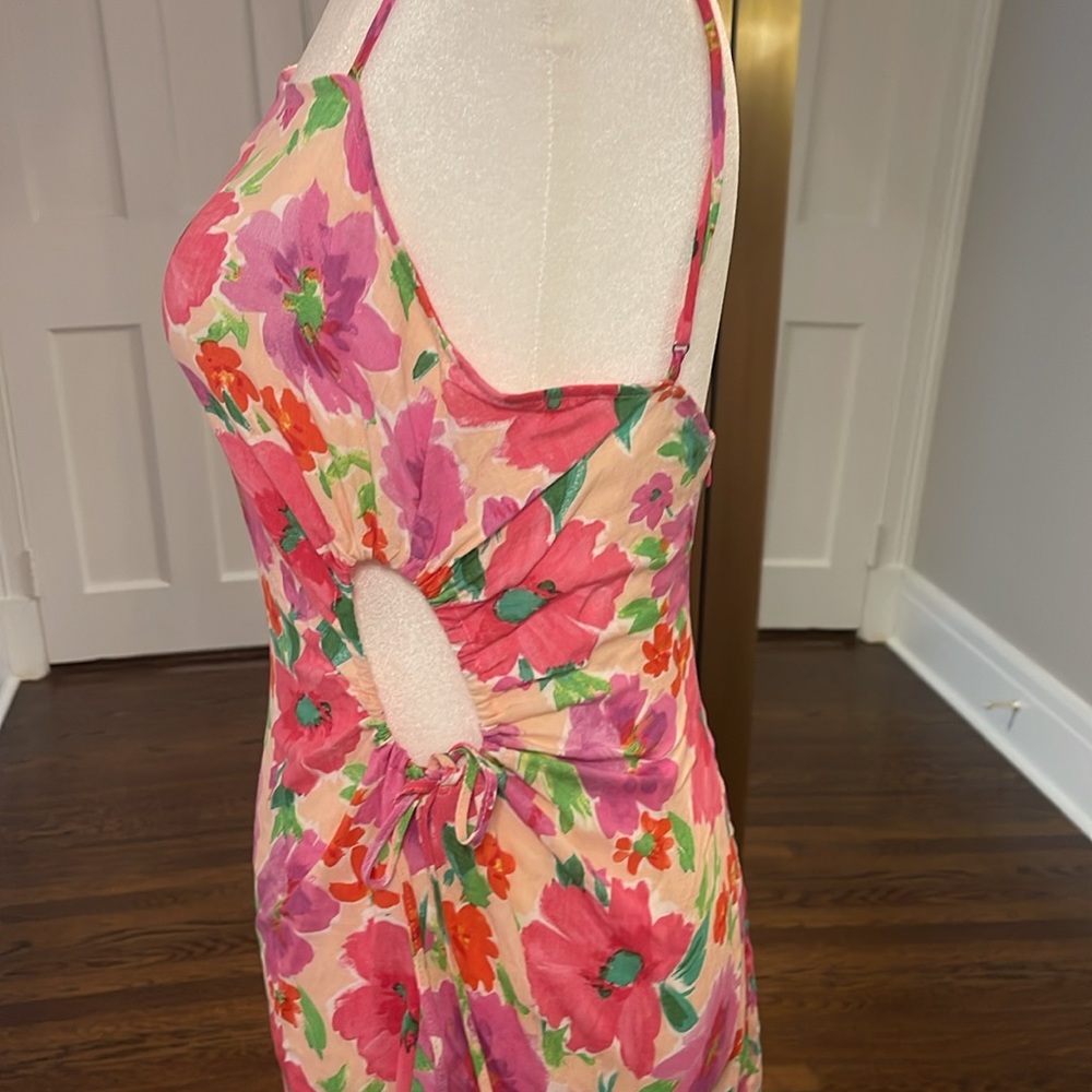 Bershka Mini Dress with Side Cutouts - Picture 2 of 3